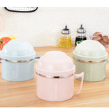 Max Stainless Steel 3 tier thermal bento Lunch Box Snack Cup With Soup Bowl Pink