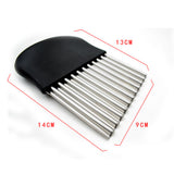 Maxbell Stainless Steel Potato Chip Vegetable Crinkle Wavy Cutter Slicer Tools