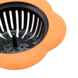 Max Bath Drain Shower Tub Strainer Cover Sink Trap Basin Stopper Filter Orange