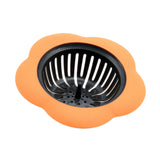 Max Bath Drain Shower Tub Strainer Cover Sink Trap Basin Stopper Filter Orange