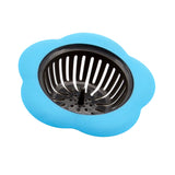 Max Bath Drain Shower Tub Strainer Cover Sink Trap Basin Stopper Filter Blue