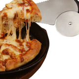 Maxbell 3 in 1 Stainless Steel Cake Pie Flan Server Slicer Pizza Wheel Cutter Party