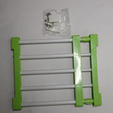 Max Wardrobe Closet Storage Rack Layered Partition Board Shelf  Green 38-55cm