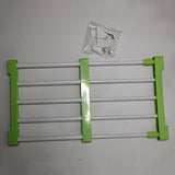 Max Wardrobe Closet Storage Rack Layered Partition Board Shelf  Green 38-55cm