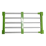 Max Wardrobe Closet Storage Rack Layered Partition Board Shelf  Green 50-80cm