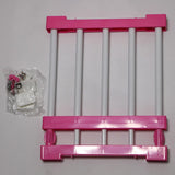 Max Wardrobe Closet Storage Rack Layered Partition Board Shelf  Rose Red 50-80cm