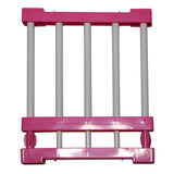 Max Wardrobe Closet Storage Rack Layered Partition Board Shelf  Rose Red 50-80cm