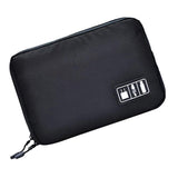 Maxbell Portable Case Pouch Storage Bag For Earphone Data Cable Charger USB black