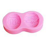 Maxbell Silicone Easter Mold Chocolate Jelly Candy Mould Pink Fondant Cake Mold #1