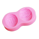Maxbell Silicone Easter Mold Chocolate Jelly Candy Mould Pink Fondant Cake Mold #1