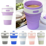 Maxbell Coffee/Tea/Water Mug Collapsible & Foldable Cup School Travel Use Gray
