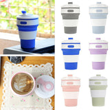 Maxbell Coffee/Tea/Water Mug Collapsible & Foldable Cup School Travel Use Gray