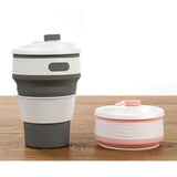 Maxbell Coffee/Tea/Water Mug Collapsible & Foldable Cup School Travel Use Gray