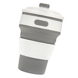 Maxbell Coffee/Tea/Water Mug Collapsible & Foldable Cup School Travel Use Gray