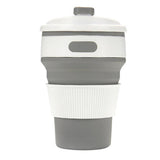 Maxbell Coffee/Tea/Water Mug Collapsible & Foldable Cup School Travel Use Gray