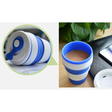 Maxbell Coffee/Tea/Water Mug Collapsible & Foldable Cup School Travel Use Dark Blue