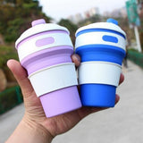 Maxbell Coffee/Tea/Water Mug Collapsible & Foldable Cup School Travel Use Dark Blue