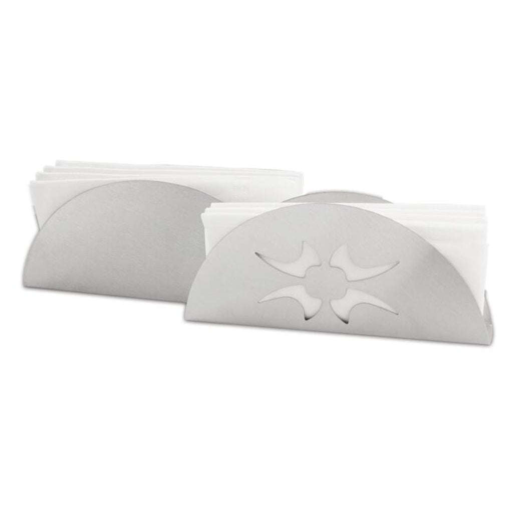 Maxbell  Stainless fan-shaped Facial Tissue Box Napkin Holder Paper No Pattern