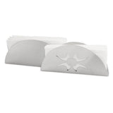 Maxbell  Stainless fan-shaped Facial Tissue Box Napkin Holder Paper No Pattern