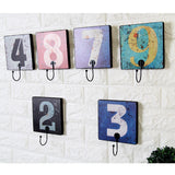 Max Wall Number Hooks Bathroom Door Hanger for Key Clothes Bag 15cm Number 1