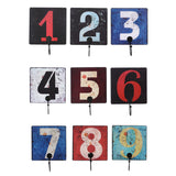 Max Wall Number Hooks Bathroom Door Hanger for Key Clothes Bag 15cm Number 1