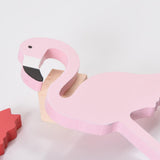 Max Cute Cartoon Flamingo Wall Hooks Clothes Key Hanger For Kids Bedroom Pink
