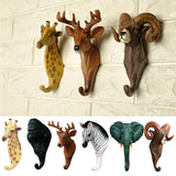 Max Creative Wall Mounted Resin Animal Hooks Coat Hat Hanger Holder Giraffe