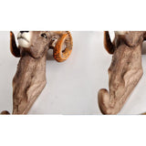 Max Creative Wall Mounted Resin Animal Hooks Coat Hat Hanger Holder Antelope