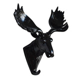 Max Wall Mounted Resin Animal Hooks Coat Hat Hanger Holder Black Elk