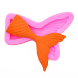 Maxbell Silicone Fishtail Mold Chocolate Fondant Cake Mould Dessert Decorating Large