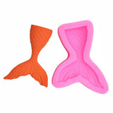 Maxbell Silicone Fishtail Mold Chocolate Fondant Cake Mould Dessert Decorating Large