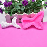 Maxbell Silicone Fishtail Mold Chocolate Fondant Cake Mould Dessert Decorating Large