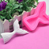 Maxbell Silicone Fishtail Mold Chocolate Fondant Cake Mould Dessert Decorating Small