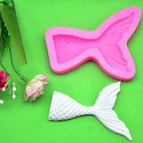 Maxbell Silicone Fishtail Mold Chocolate Fondant Cake Mould Dessert Decorating Small