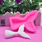 Maxbell Silicone Fishtail Mold Chocolate Fondant Cake Mould Dessert Decorating Small