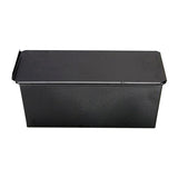 Maxbell  Iron Loaf Pan with Lid Metal Loaf Baking Pan Kitchen Bakeware Black 900g