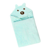Cute Baby Kid's Hooded Bathrobe Toddler Boy Girls Bath Towel Bear Green