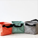 Max Simple Pure Color Cotton and Linen Cartoon Storage Bag Orange