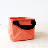 Max Simple Pure Color Cotton and Linen Cartoon Storage Bag Orange