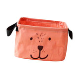 Max Simple Pure Color Cotton and Linen Cartoon Storage Bag Orange