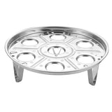 Max Stainless Egg Steamer Rack for Instant Pot Pressure Cooker & Egg Slicer 8cm