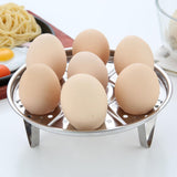 Max Stainless Egg Steamer Rack for Instant Pot Pressure Cooker & Egg Slicer 8cm