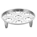 Max Stainless Egg Steamer Rack for Instant Pot Pressure Cooker & Egg Slicer 8cm