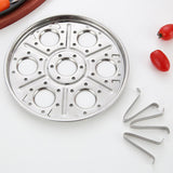 Max Stainless Egg Steamer Rack for Instant Pot Pressure Cooker & Egg Slicer 8cm