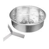 Max Stainless Steamer Stock Pot Sauce Pan Insert Pasta Vegetable Strainer 21cm