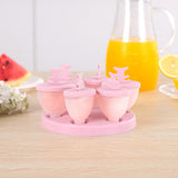 Max Ice Cream Mould Ice Pop Mold Yogurt Cube Lolly Popsicle DIY Pink