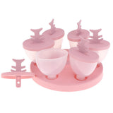 Max Ice Cream Mould Ice Pop Mold Yogurt Cube Lolly Popsicle DIY Pink