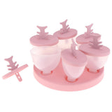 Max Ice Cream Mould Ice Pop Mold Yogurt Cube Lolly Popsicle DIY Pink