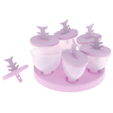 Max Ice Cream Mould Ice Pop Mold Yogurt Cube Lolly Popsicle DIY Purple