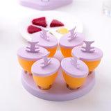 Max Ice Cream Mould Ice Pop Mold Yogurt Cube Lolly Popsicle DIY Purple